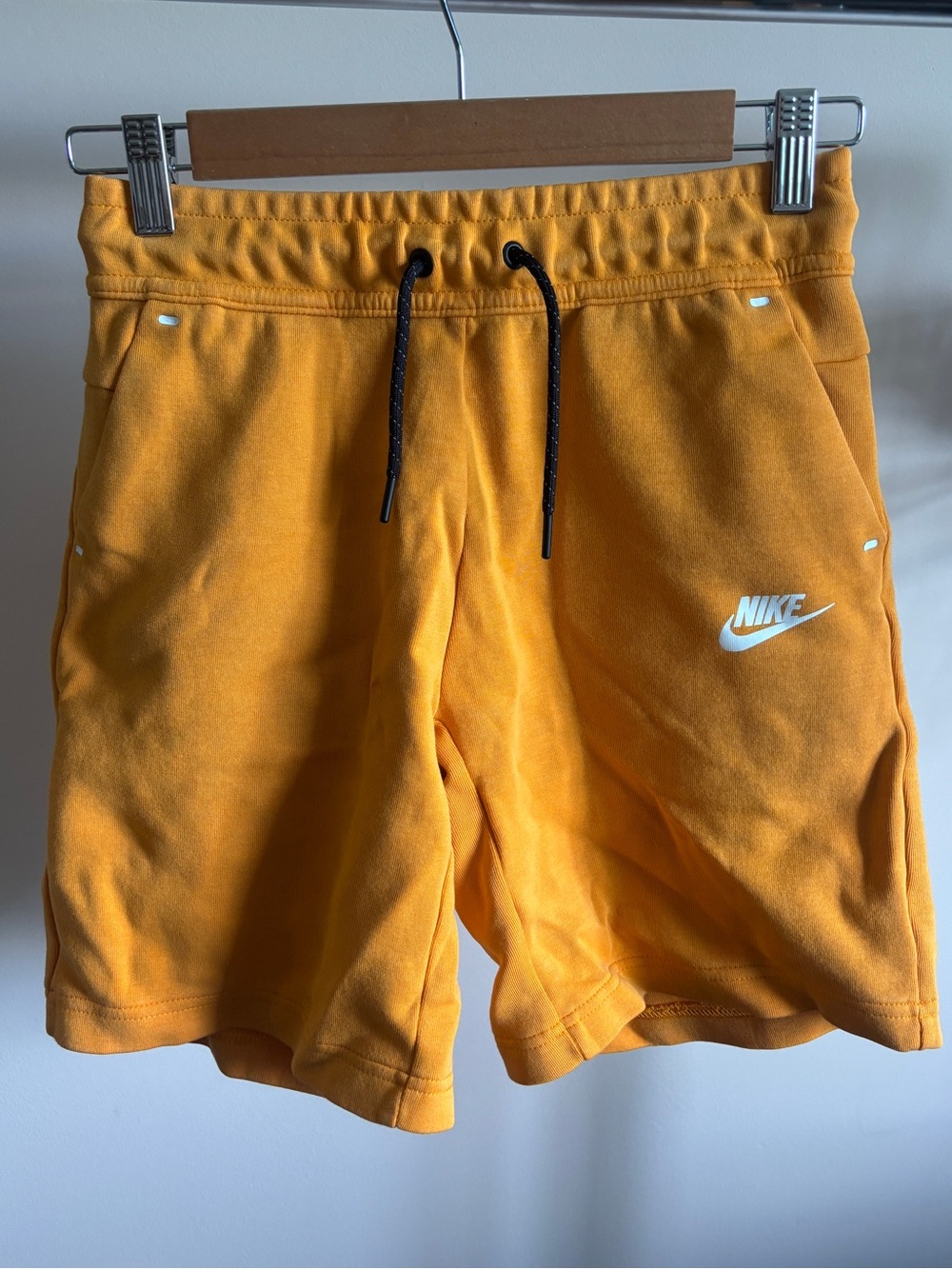 Boys Nike Fleece Shorts (Orange)